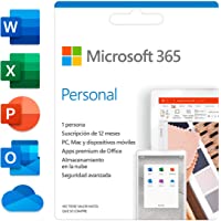 Los mejores  - Microsoft 365 Personal | Suscripción anual o mensual | Para 1 PC o Mac- 1 tableta incluyendo iPad- Android- o Windows…